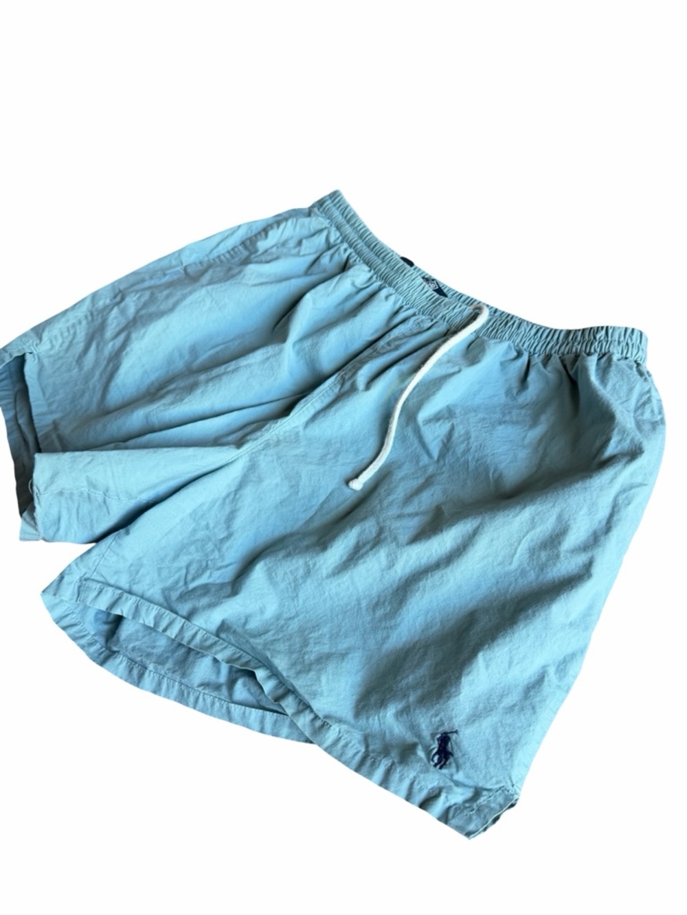 Polo Ralph Lauren Men’s Swim Shorts USA Made Vintage Light Blue Size L